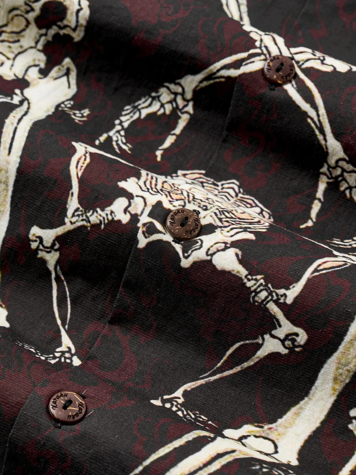 Hundreds Of Dancing Skeletons Cotton Camp Shirt sold by Karaku product image thumbnail 5