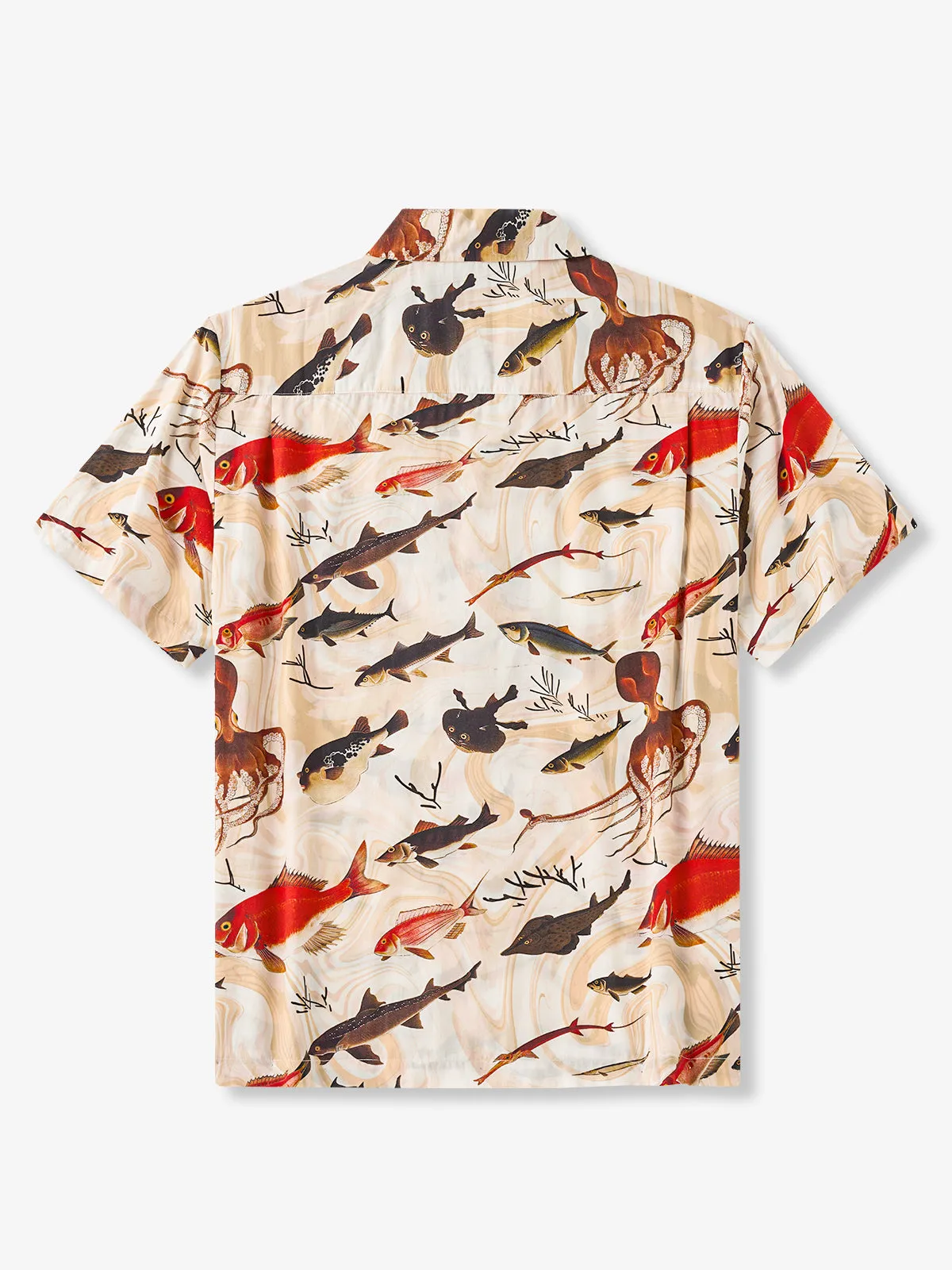 Illustrations Octopus Cotton Camp Shirt sold by Karaku product image thumbnail 3