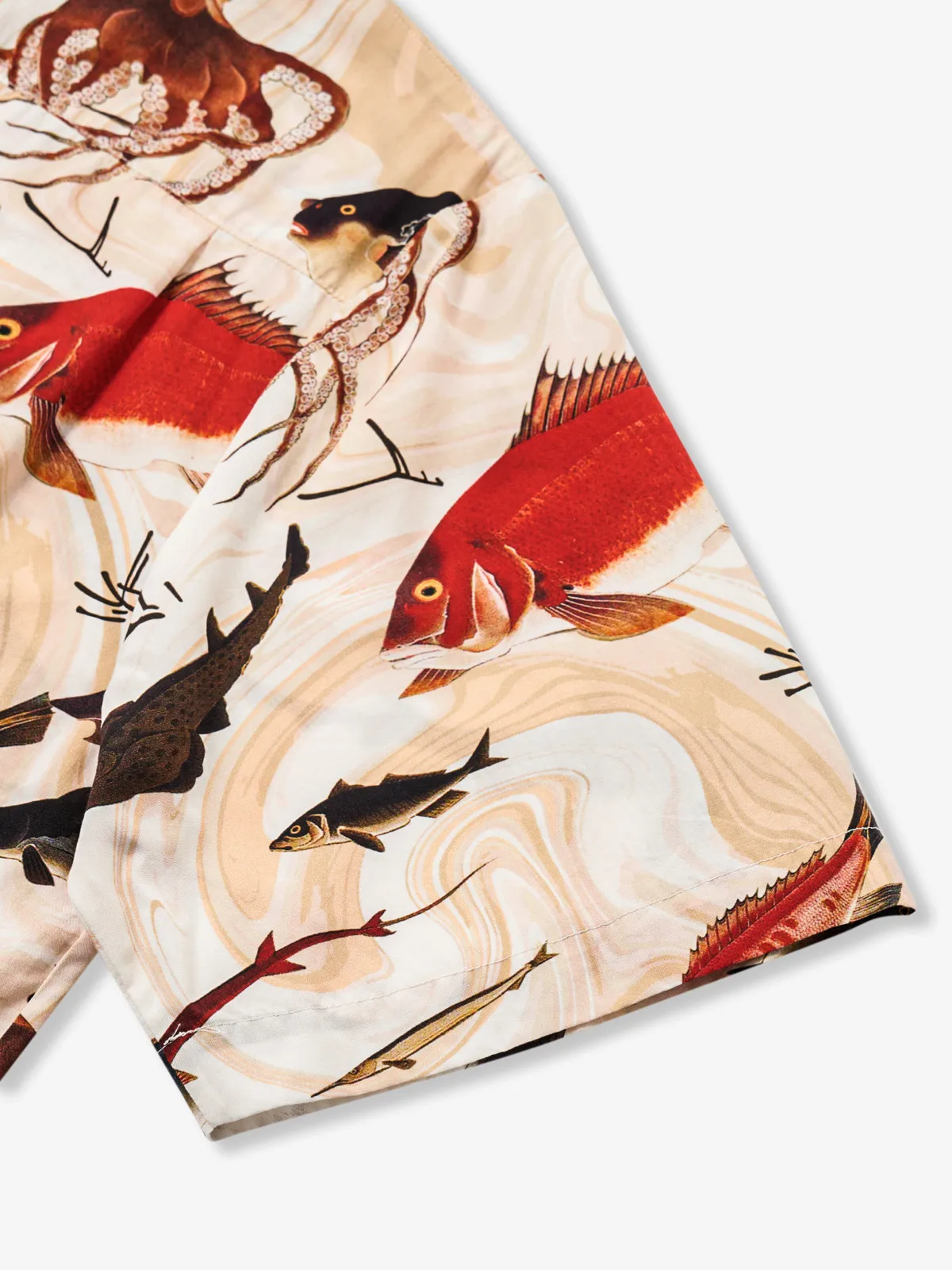 Illustrations Octopus Cotton Camp Shirt sold by Karaku product image thumbnail 5