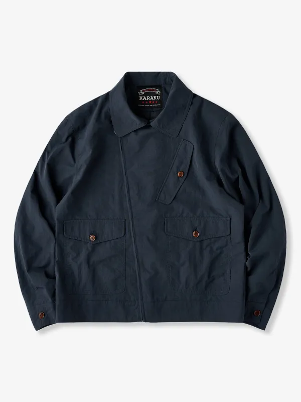 [Pre-Order] Outdoor Features & Diagonal Zipper Lightweight Nylon Jacket sold by Karaku