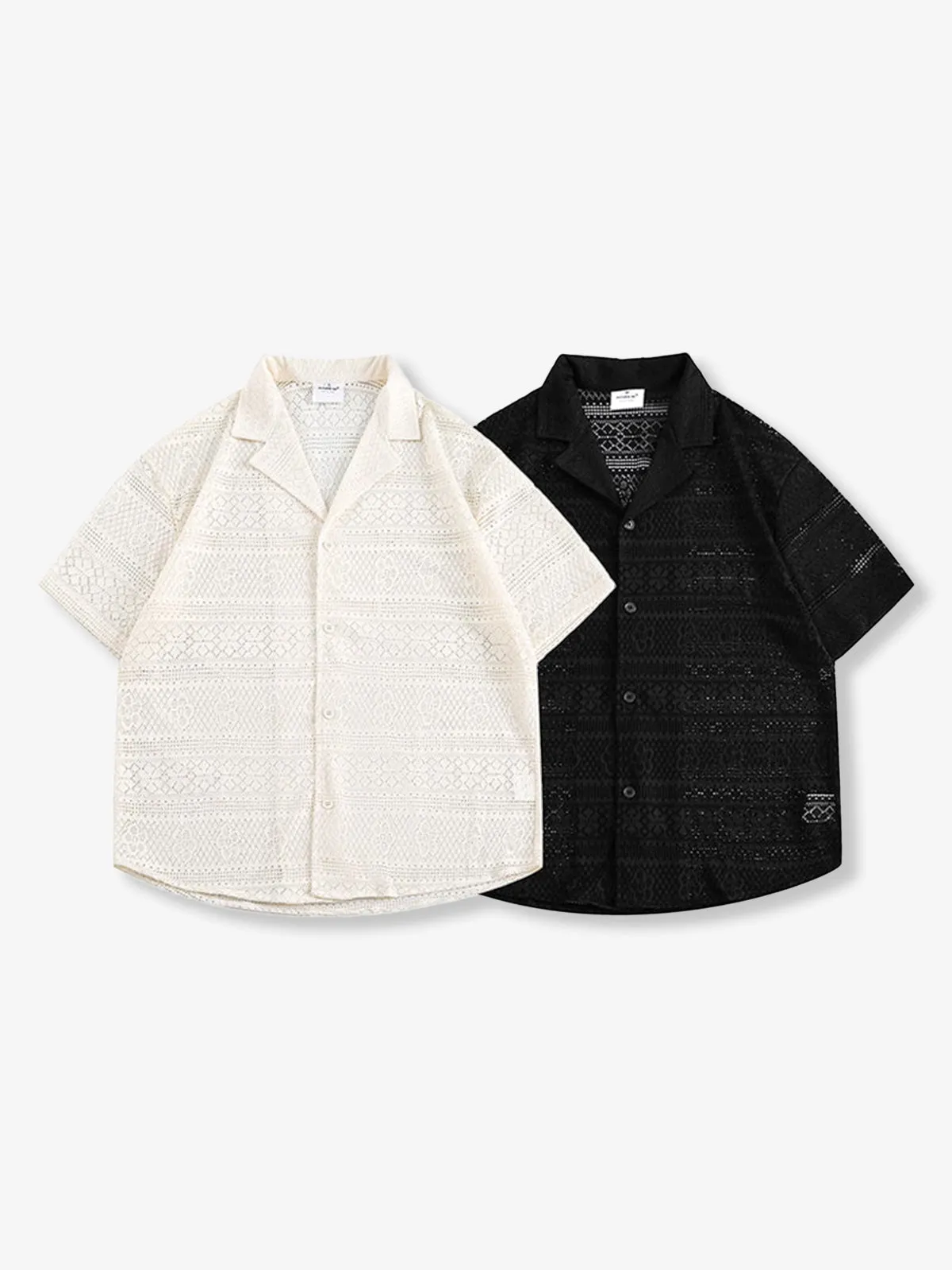 Openwork Cotton Cuban Shirt sold by Karaku product image thumbnail 3