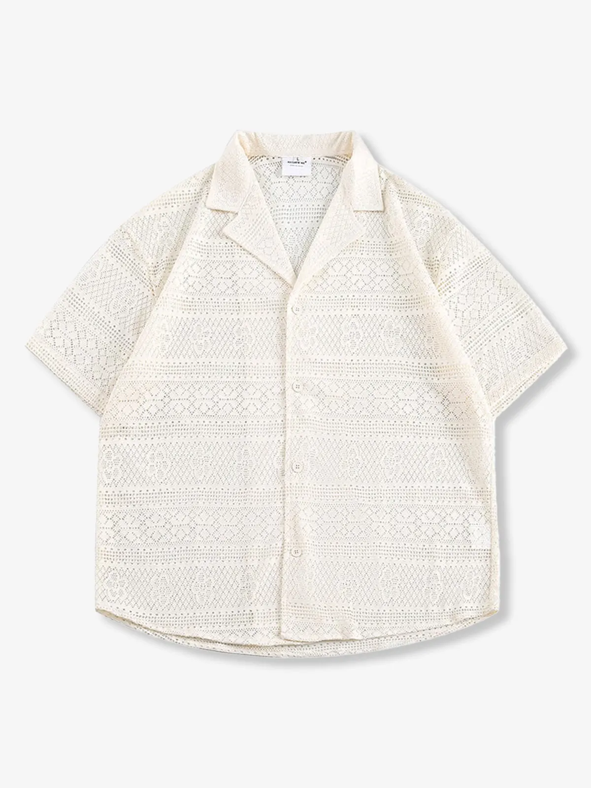 Openwork Cotton Cuban Shirt sold by Karaku