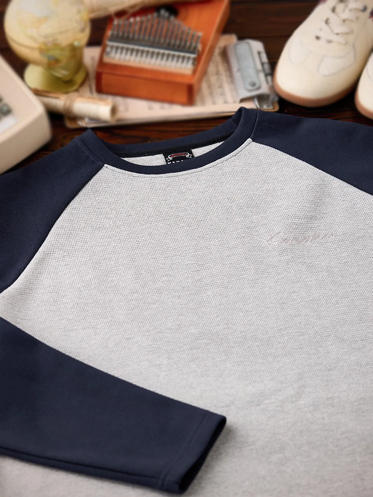 Karaku Embroidered Raglan Long Sleeve Tee sold by Karaku product image thumbnail 5