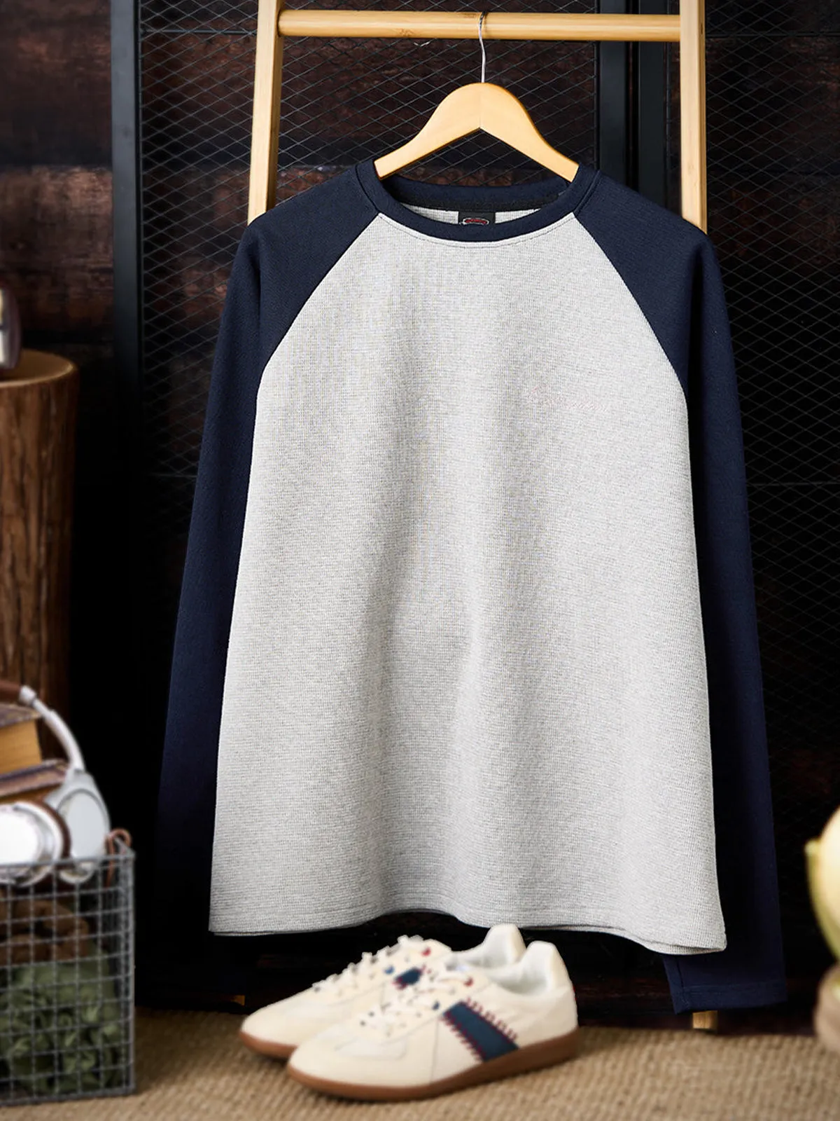Karaku Embroidered Raglan Long Sleeve Tee sold by Karaku product image thumbnail 3