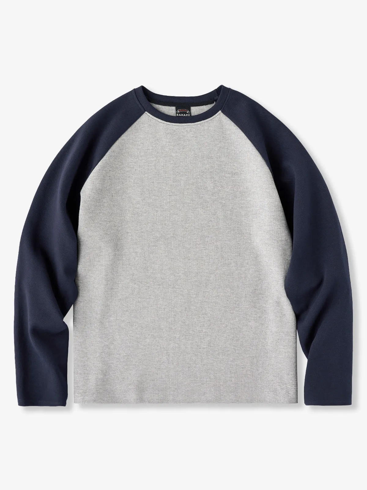 Karaku Embroidered Raglan Long Sleeve Tee sold by Karaku