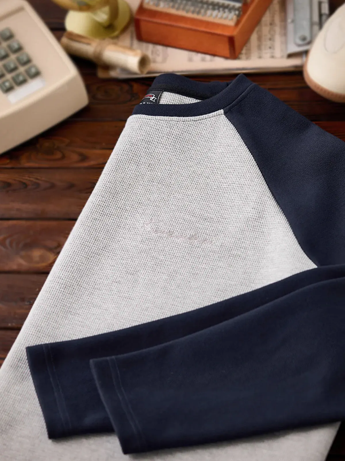 Karaku Embroidered Raglan Long Sleeve Tee sold by Karaku product image thumbnail 4