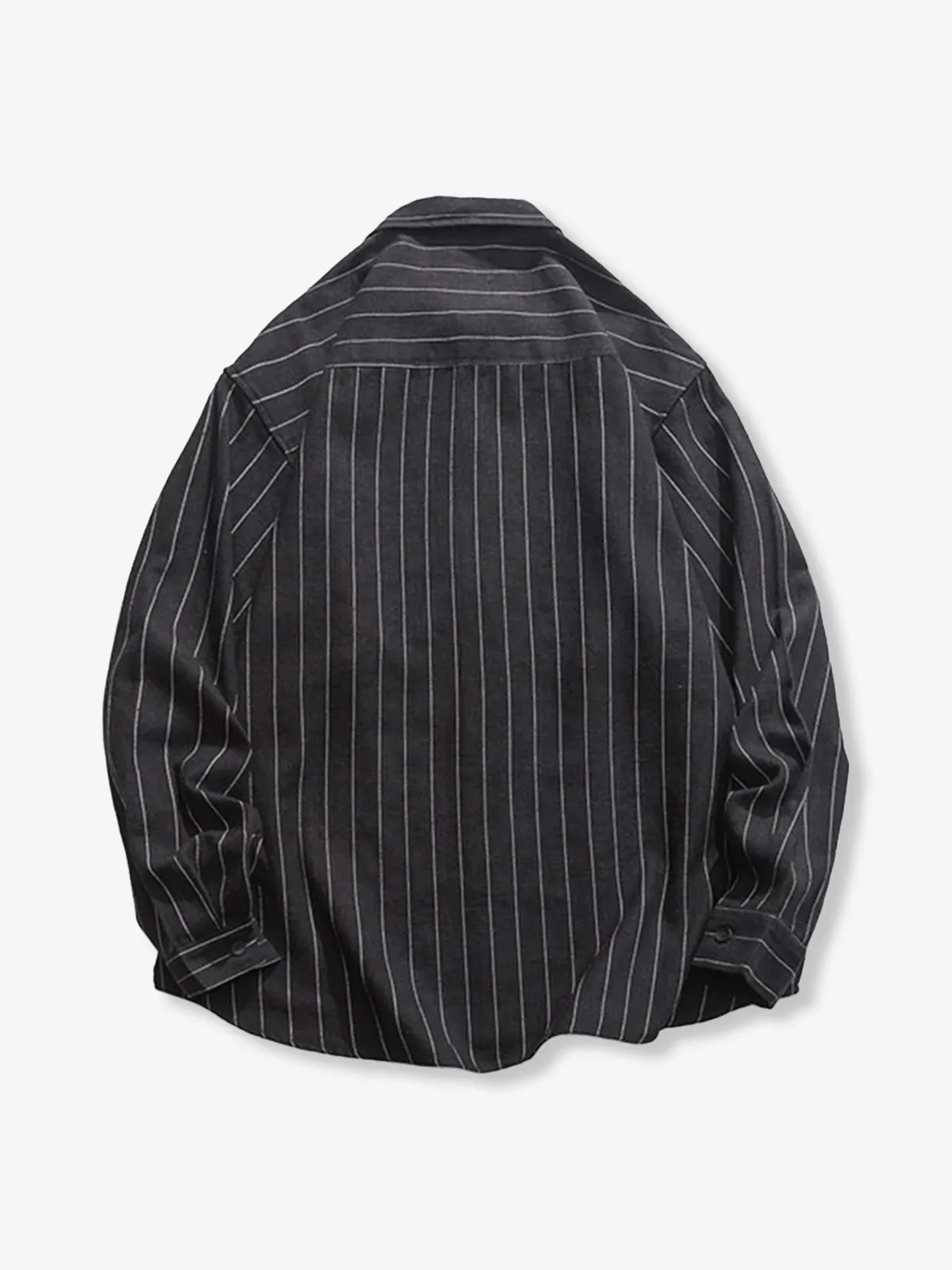 Business & Casual Single Stripe Cotton-Linen Shirt sold by Karaku product image thumbnail 5