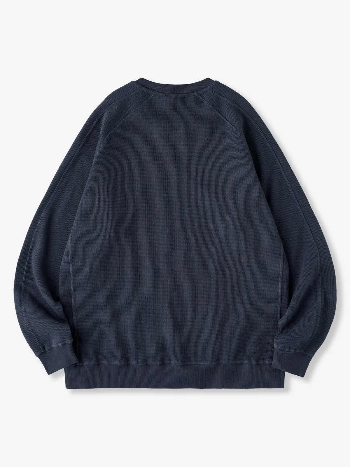 380g Waffle Knit Raglan Pullover Sweatshirt sold by Karaku product image thumbnail 4