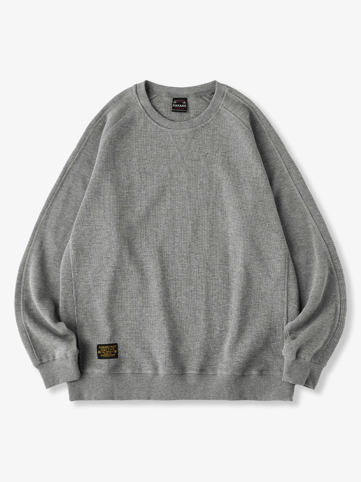 380g Waffle Knit Raglan Pullover Sweatshirt sold by Karaku product image thumbnail 2