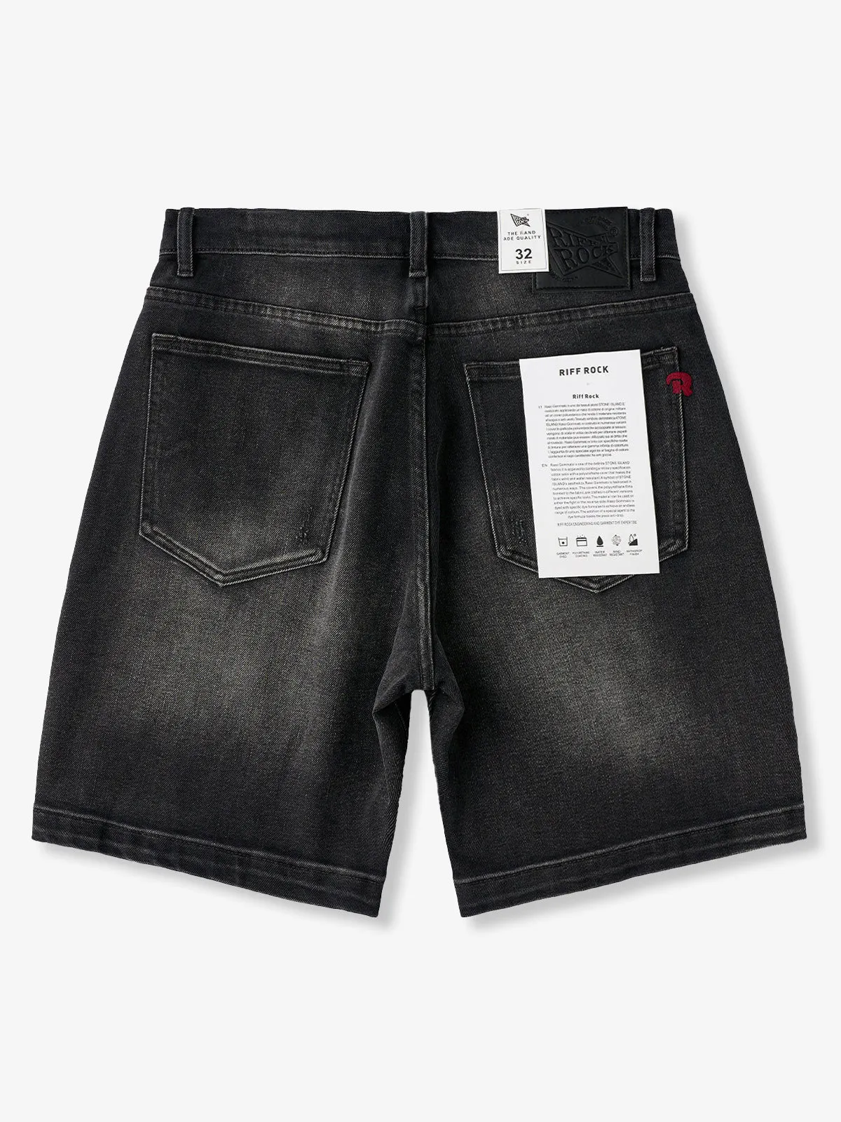 Washed & Whiskered Denim Shorts sold by Karaku product image thumbnail 2