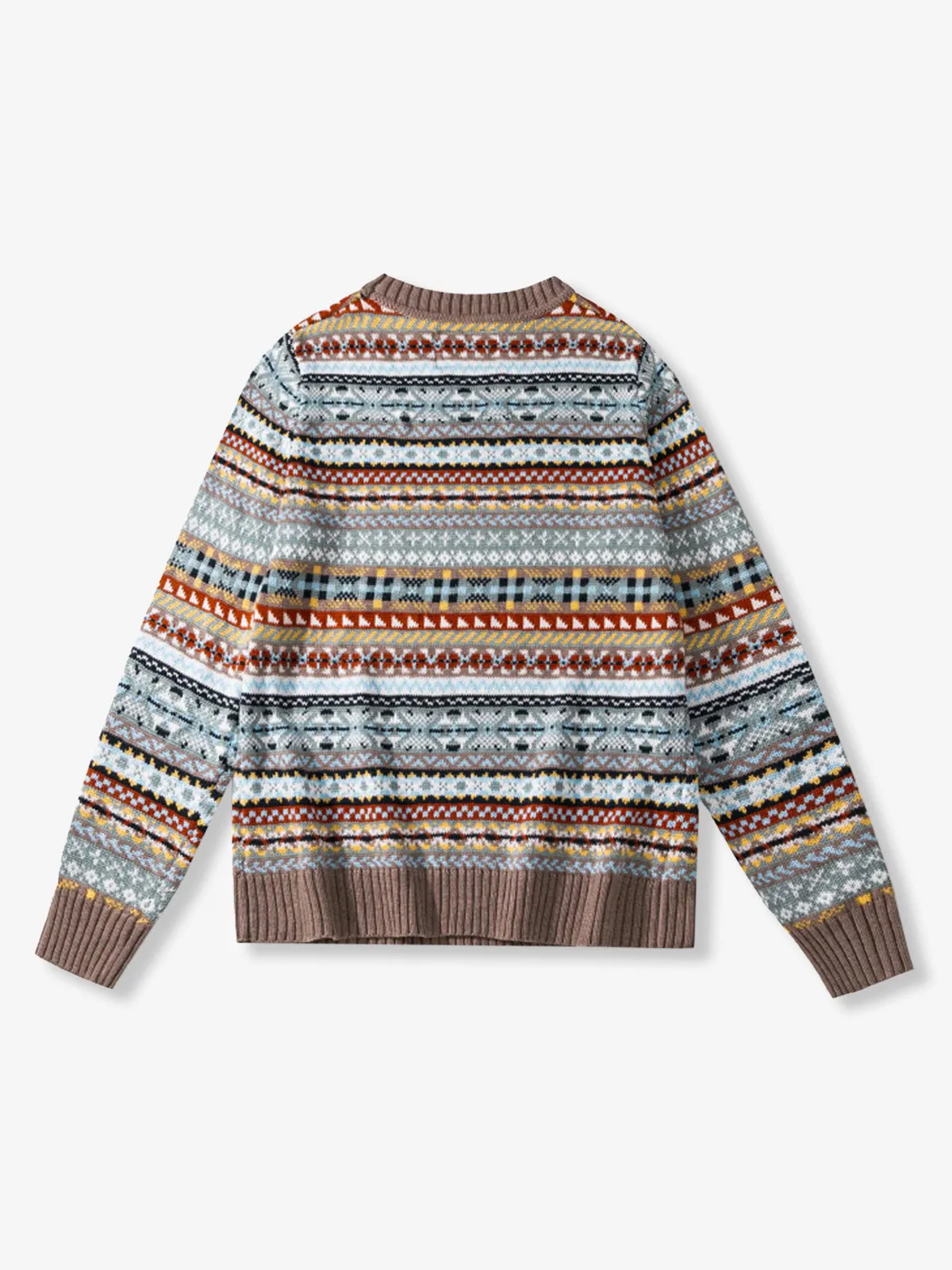 Wool-Blend Fair Isle Jacquard Knit Sweater sold by Karaku product image thumbnail 4