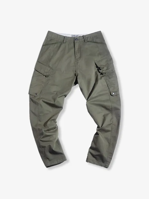 Functional Cargo Pants with Double Flap Pockets sold by Karaku