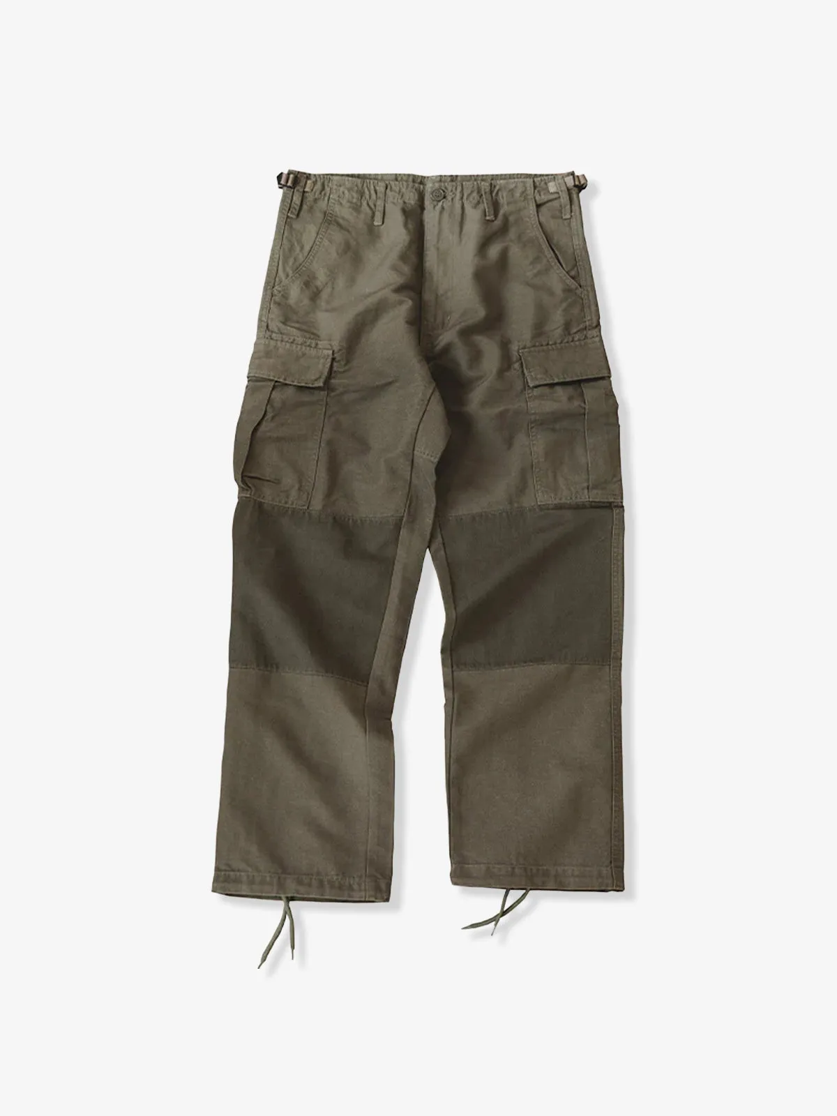 Heavyweight Color-Block Design Cargo Pants sold by Karaku