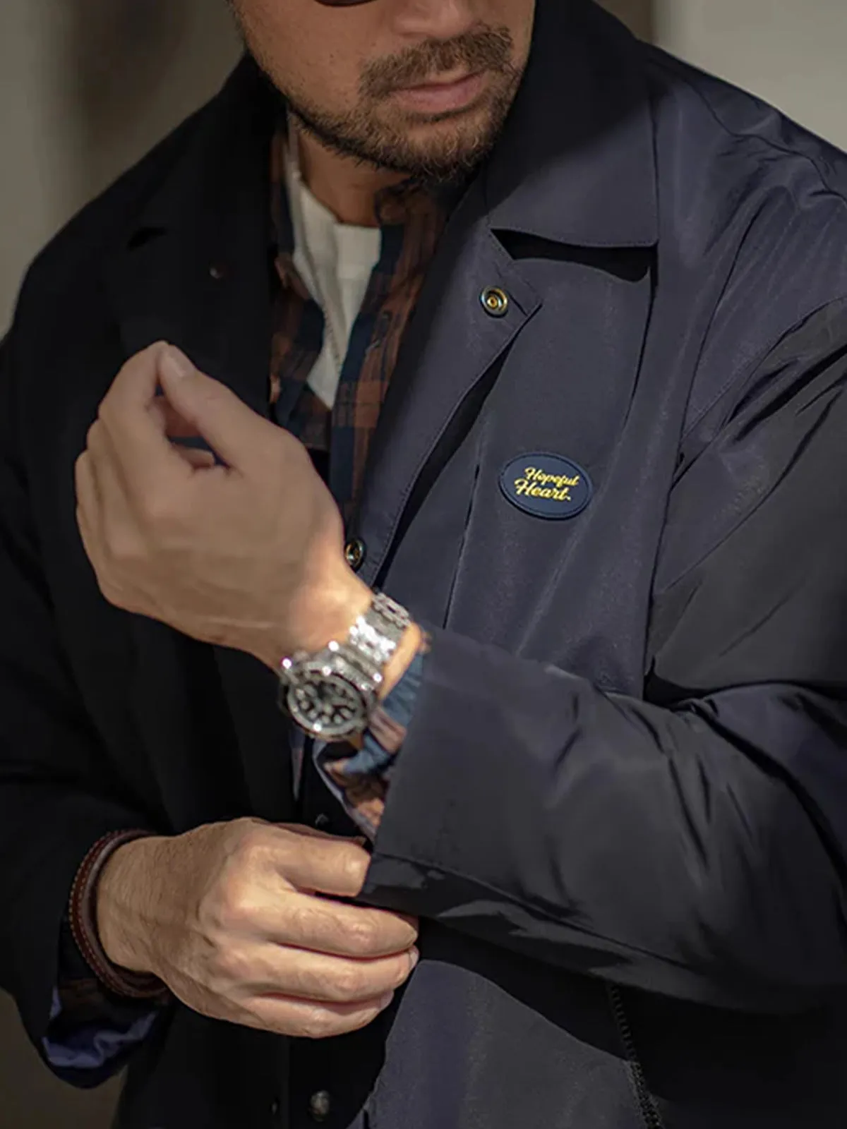 High-Performance Balmacaan Coat with Teflon Wind, Water & Stain Resistance sold by Karaku product image thumbnail 3