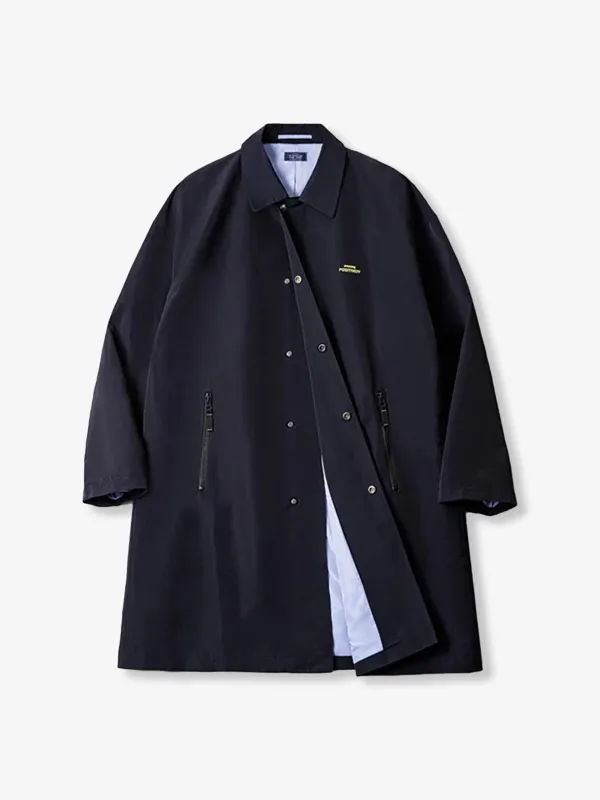 High-Performance Balmacaan Coat with Teflon Wind, Water & Stain Resistance sold by Karaku