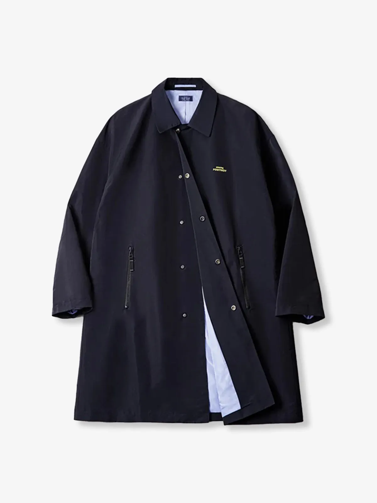 High-Performance Balmacaan Coat with Teflon Wind, Water & Stain Resistance sold by Karaku