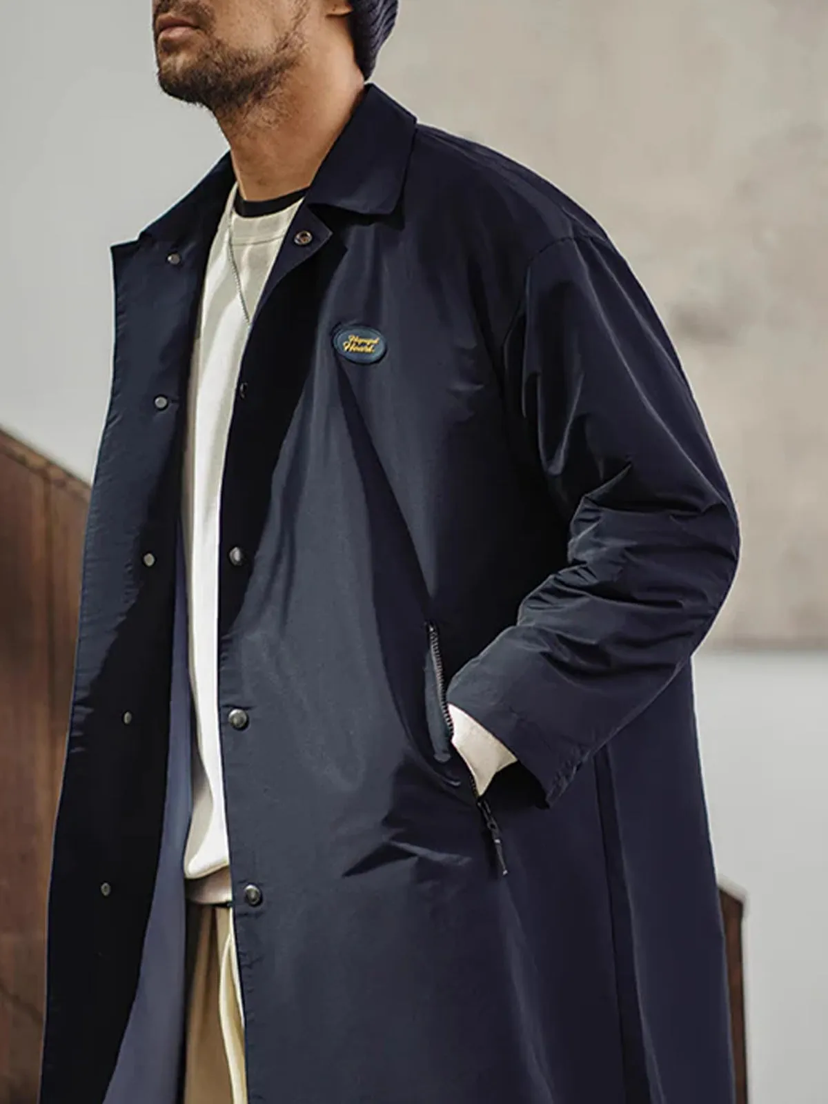 High-Performance Balmacaan Coat with Teflon Wind, Water & Stain Resistance sold by Karaku product image thumbnail 5