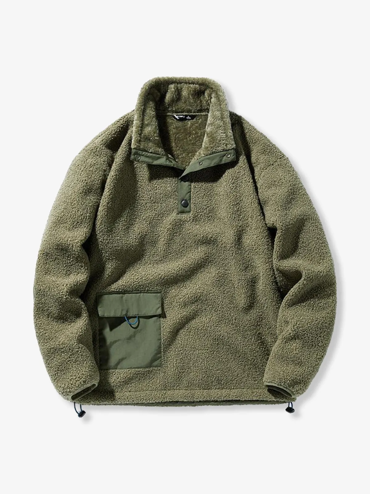 Boa Fleece Sweatshirt with Elbow Patches sold by Karaku