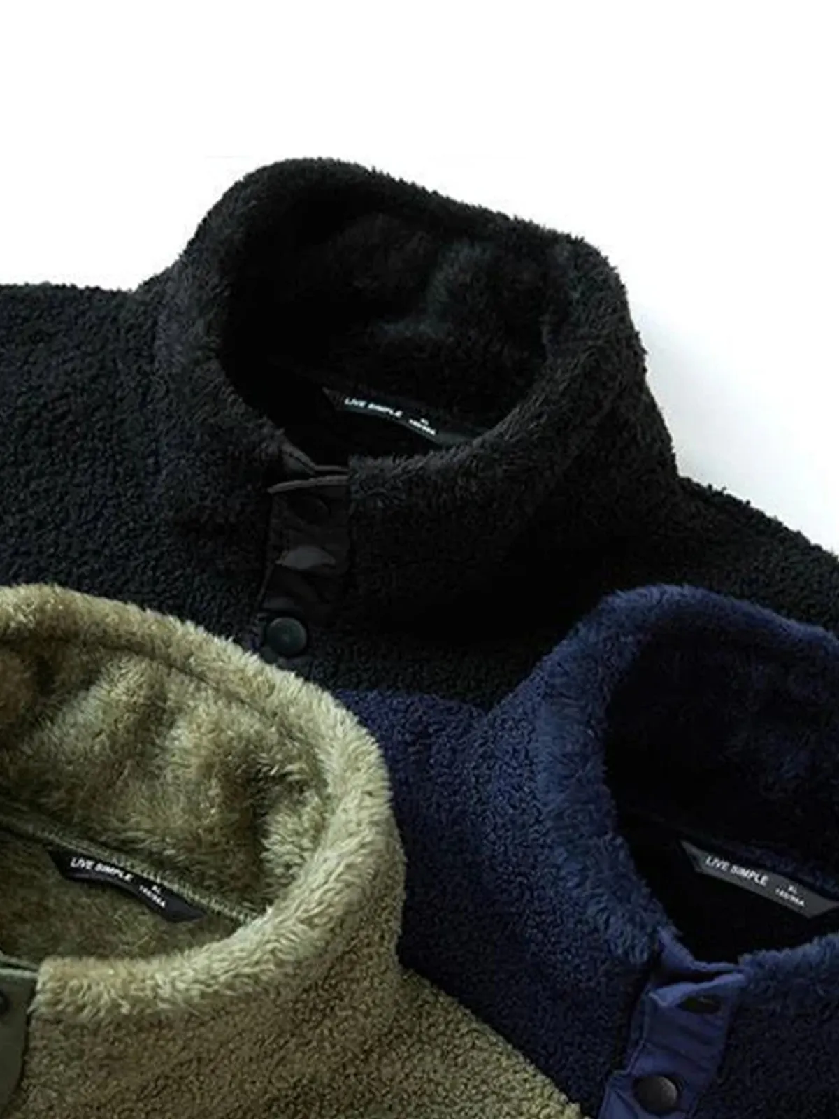 Boa Fleece Sweatshirt with Elbow Patches sold by Karaku product image thumbnail 5