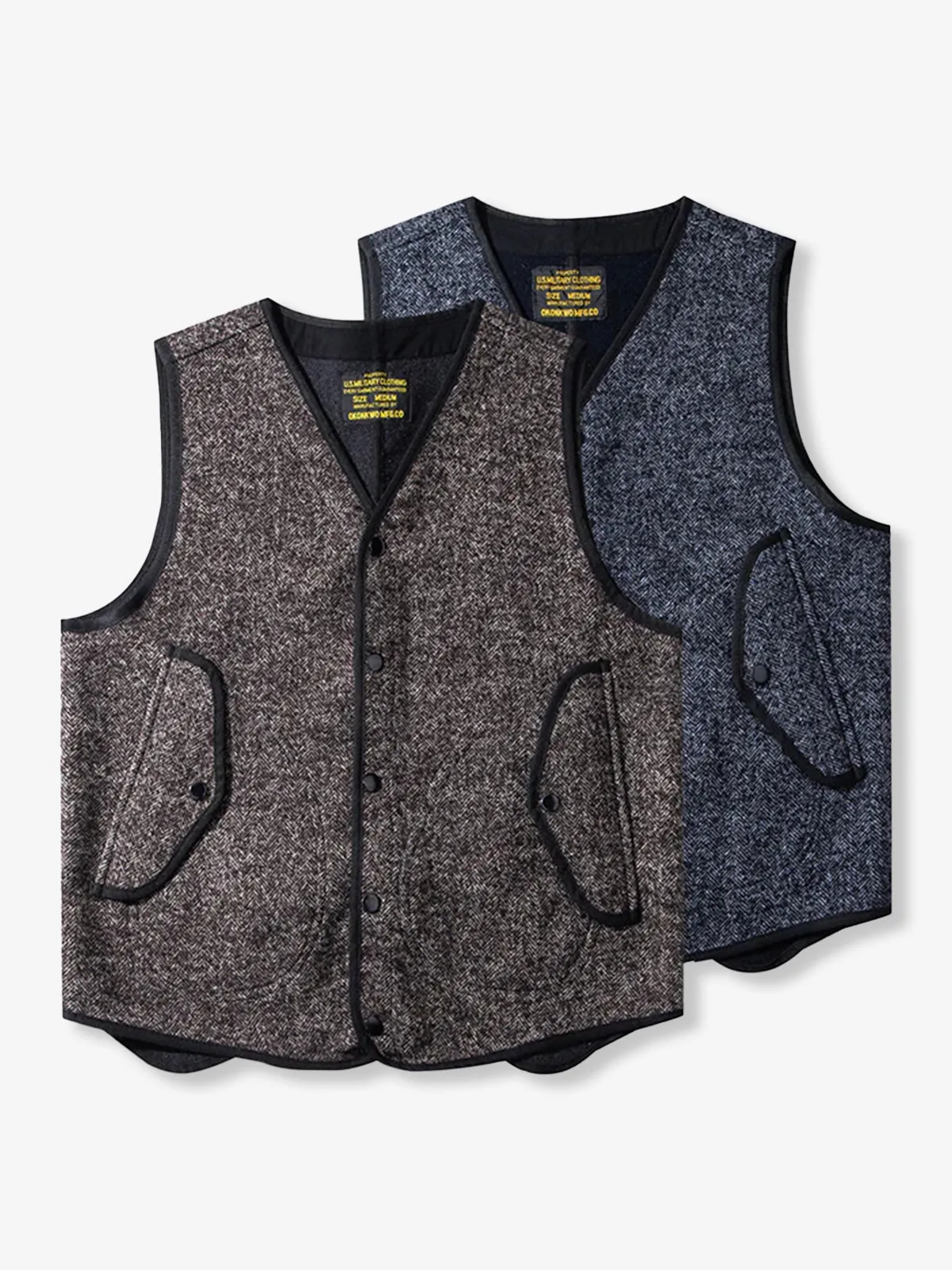 British Wool Blend Knit V-Neck Vest sold by Karaku product image thumbnail 5