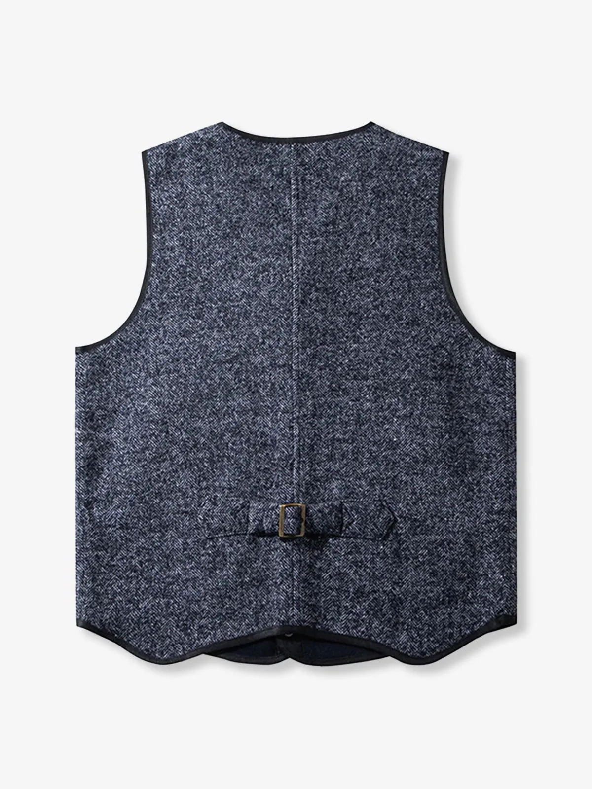 British Wool Blend Knit V-Neck Vest sold by Karaku product image thumbnail 4