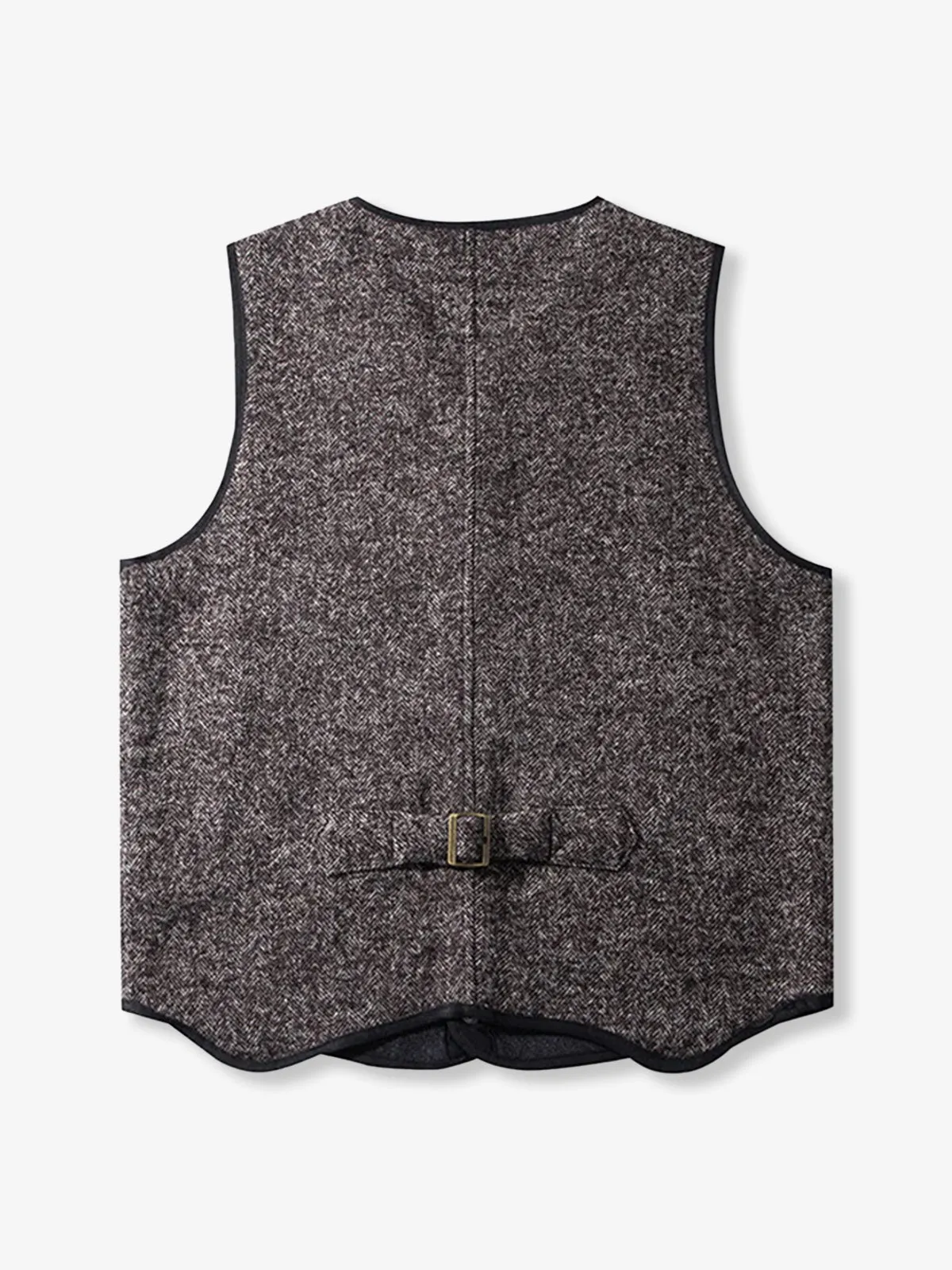 British Wool Blend Knit V-Neck Vest sold by Karaku product image thumbnail 3