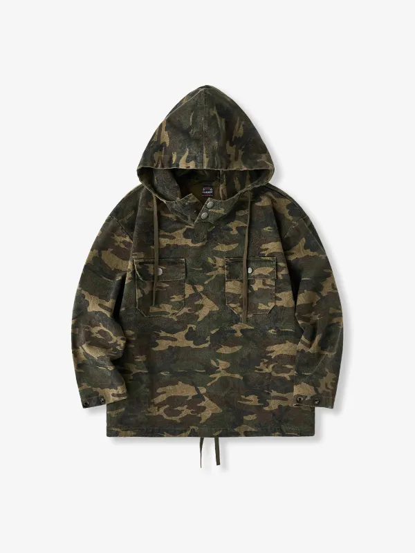 Camouflage Pattern & Paisley Pattern Mountain Parka sold by Karaku