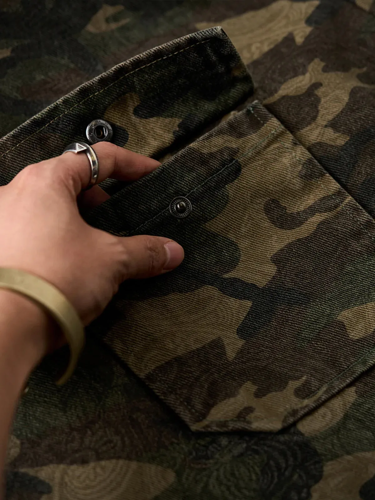 Camouflage Pattern & Paisley Pattern Mountain Parka sold by Karaku product image thumbnail 5