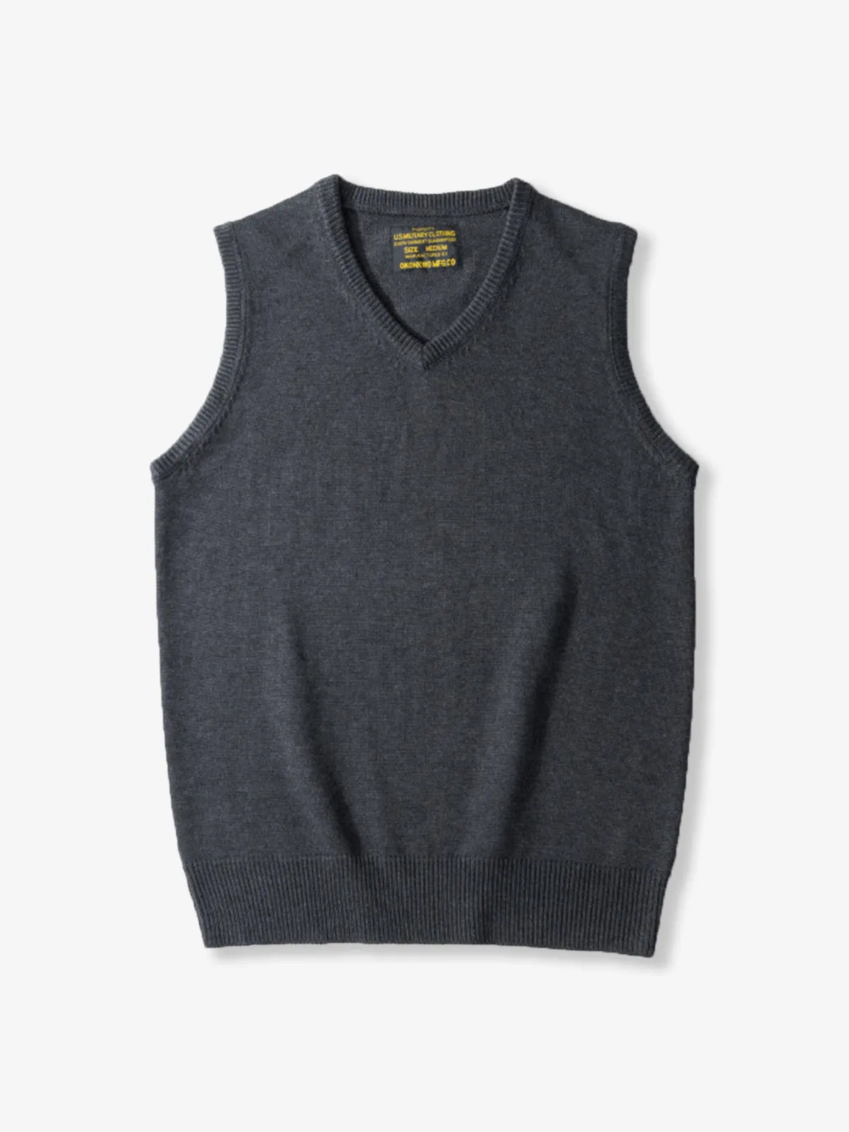 Ivy Look Wool Blend V-Neck Knit Vest sold by Karaku