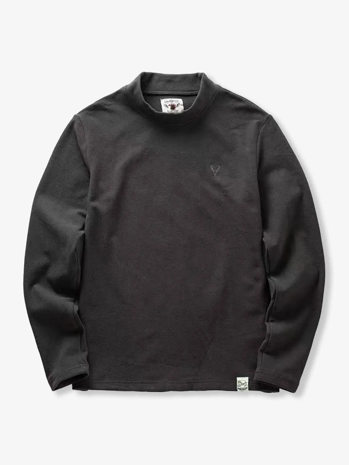 Stretch Brushed High-Neck Sweatshirt sold by Karaku