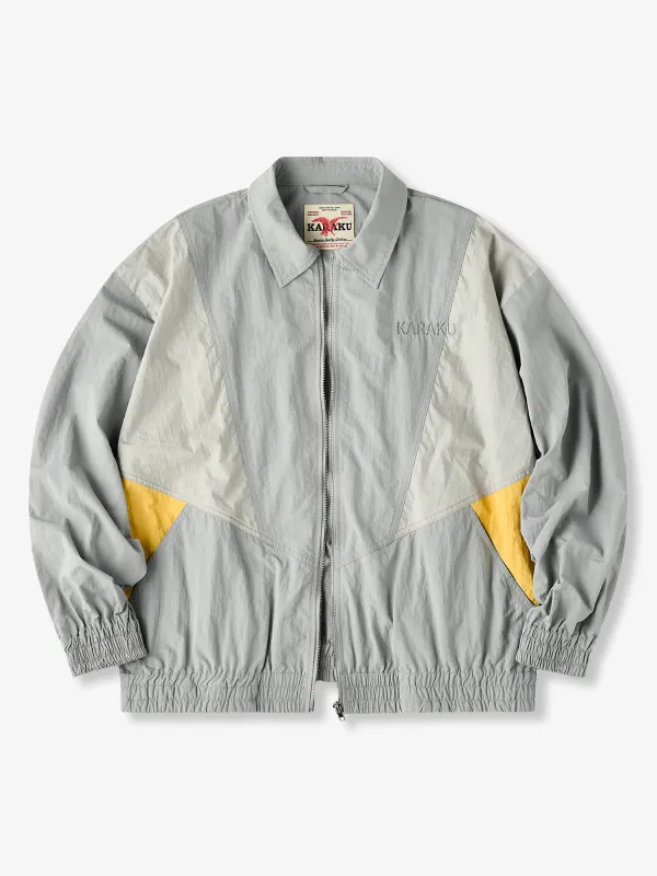 Contrast Panel Training Jacket with "KARAKU" Embroidery sold by Karaku