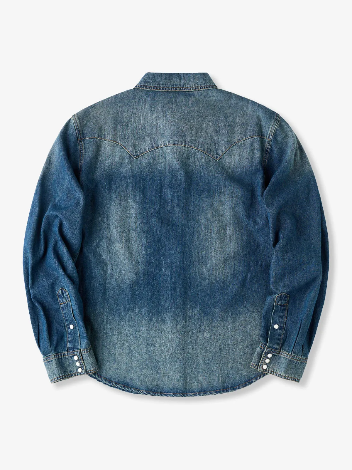 7oz Slub Denim Western-Style Work Shirt sold by Karaku product image thumbnail 4