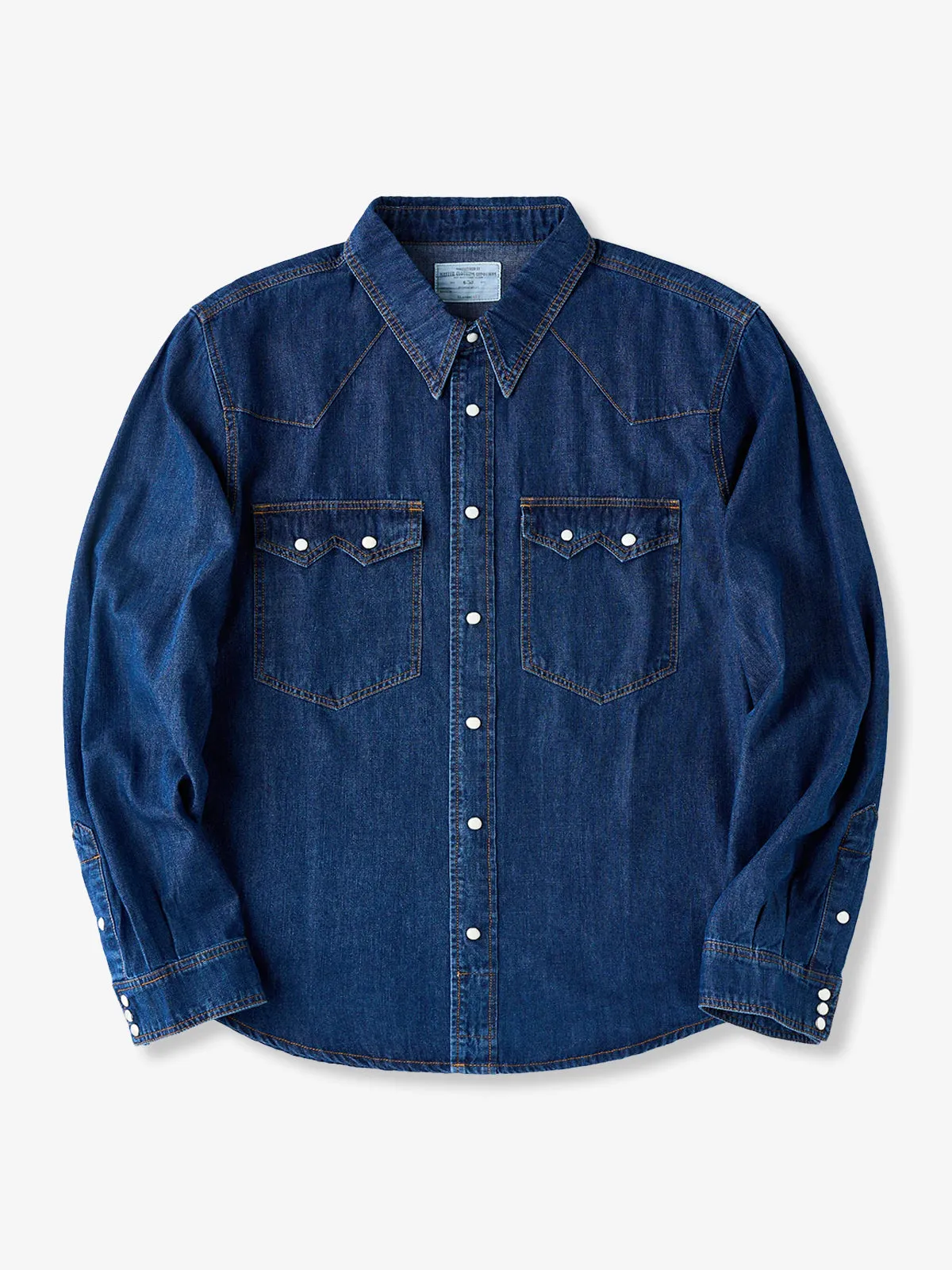 7oz Slub Denim Western-Style Work Shirt sold by Karaku product image thumbnail 2