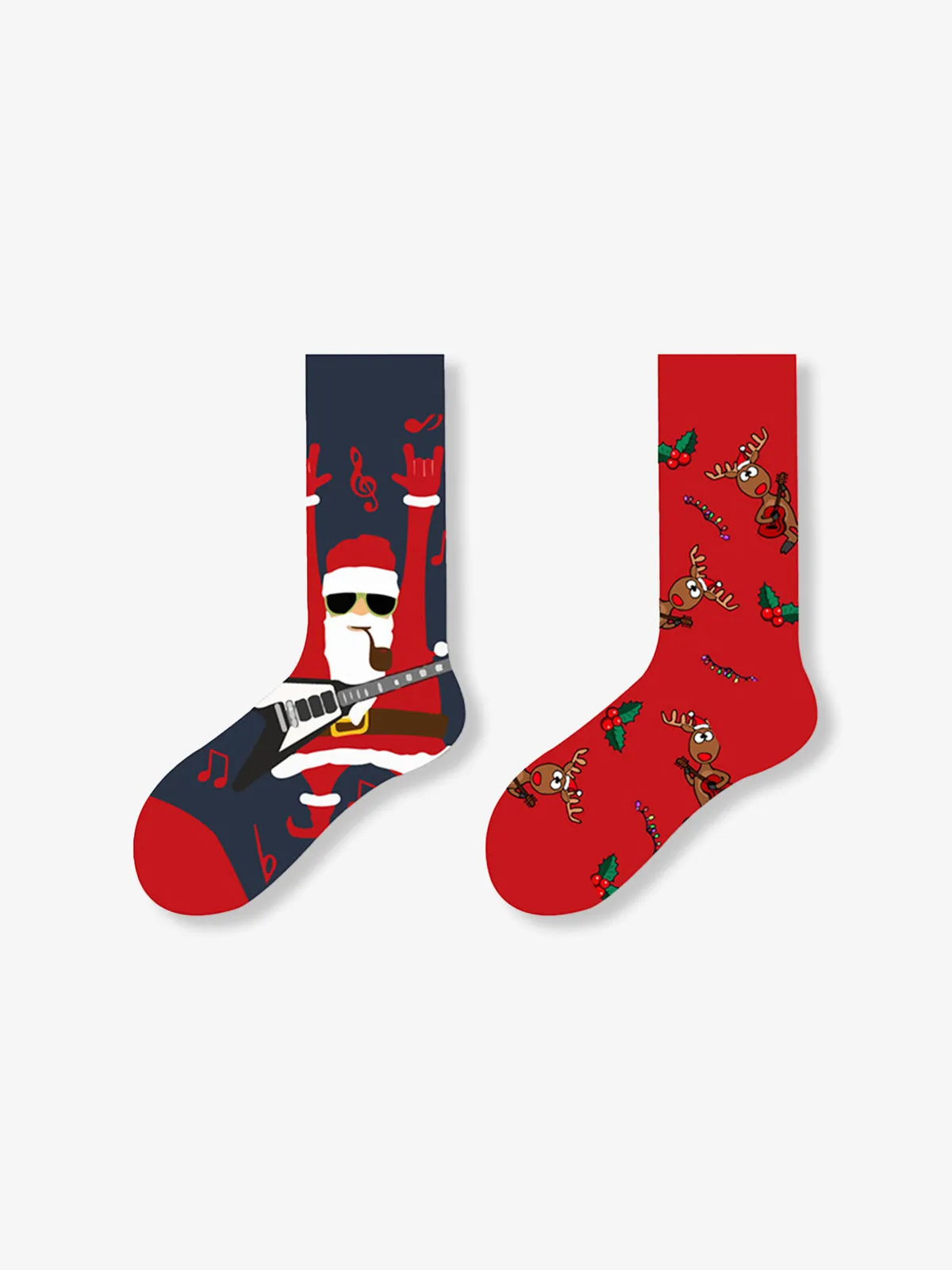 Christmas Pattern Crew Socks sold by Karaku product image thumbnail 2