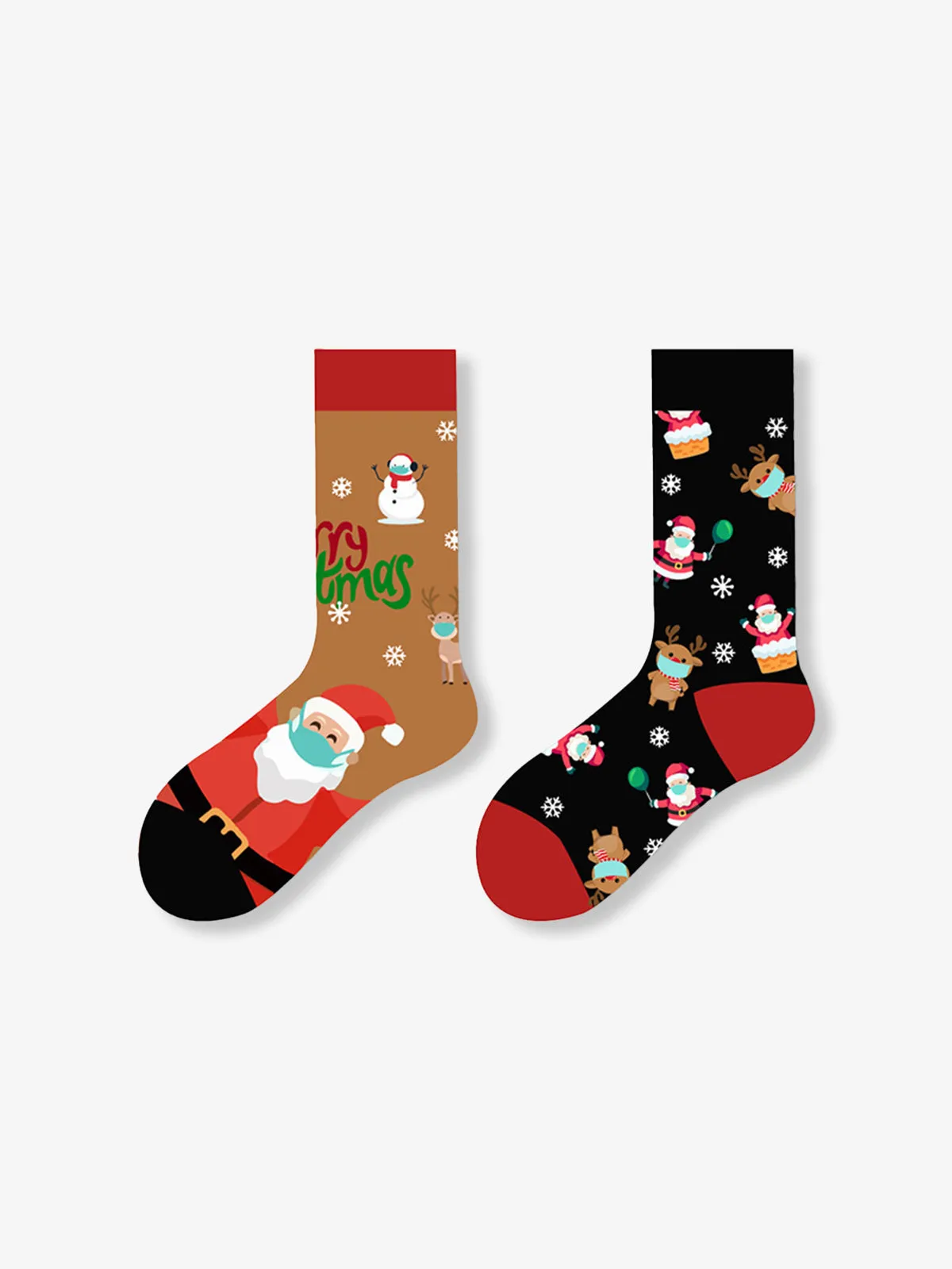 Christmas Pattern Crew Socks sold by Karaku product image thumbnail 4