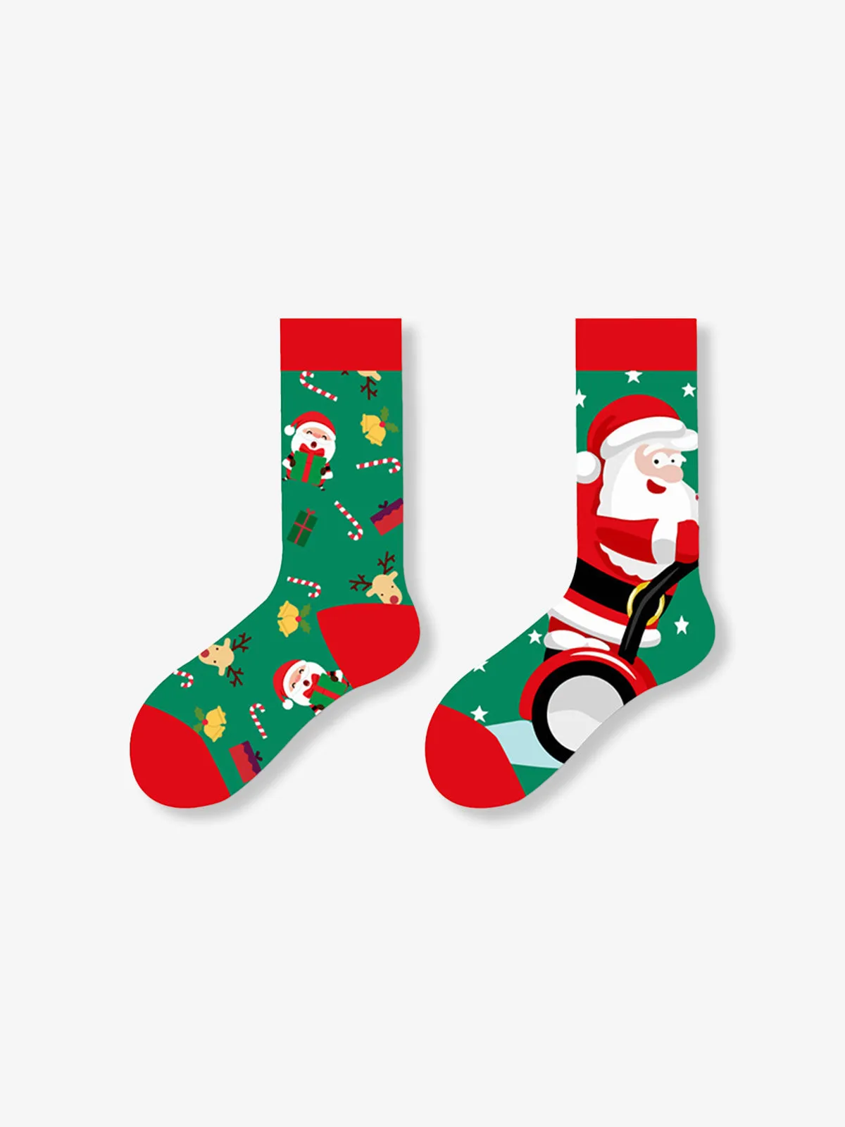 Christmas Pattern Crew Socks sold by Karaku product image thumbnail 3