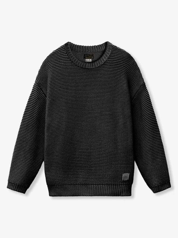 Heavyweight Pearl-Knit Crewneck Sweater sold by Karaku
