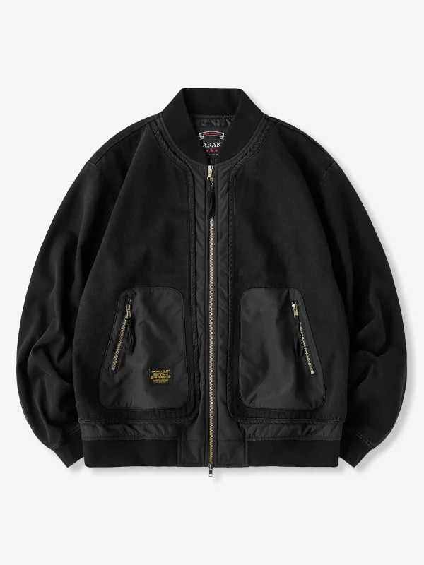 Reconstructed Patchwork Washed Denim Jacket sold by Karaku