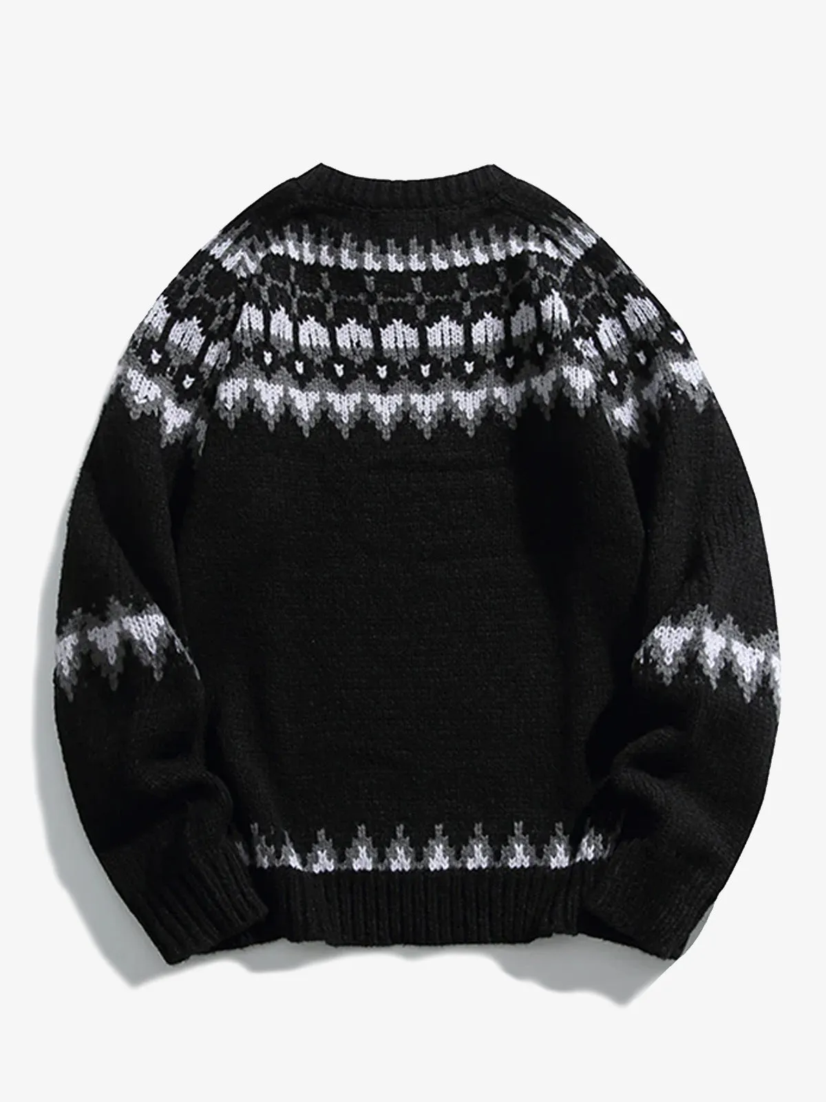 Nordic Pattern Jacquard Woven Knitted Sweater sold by Karaku product image thumbnail 4