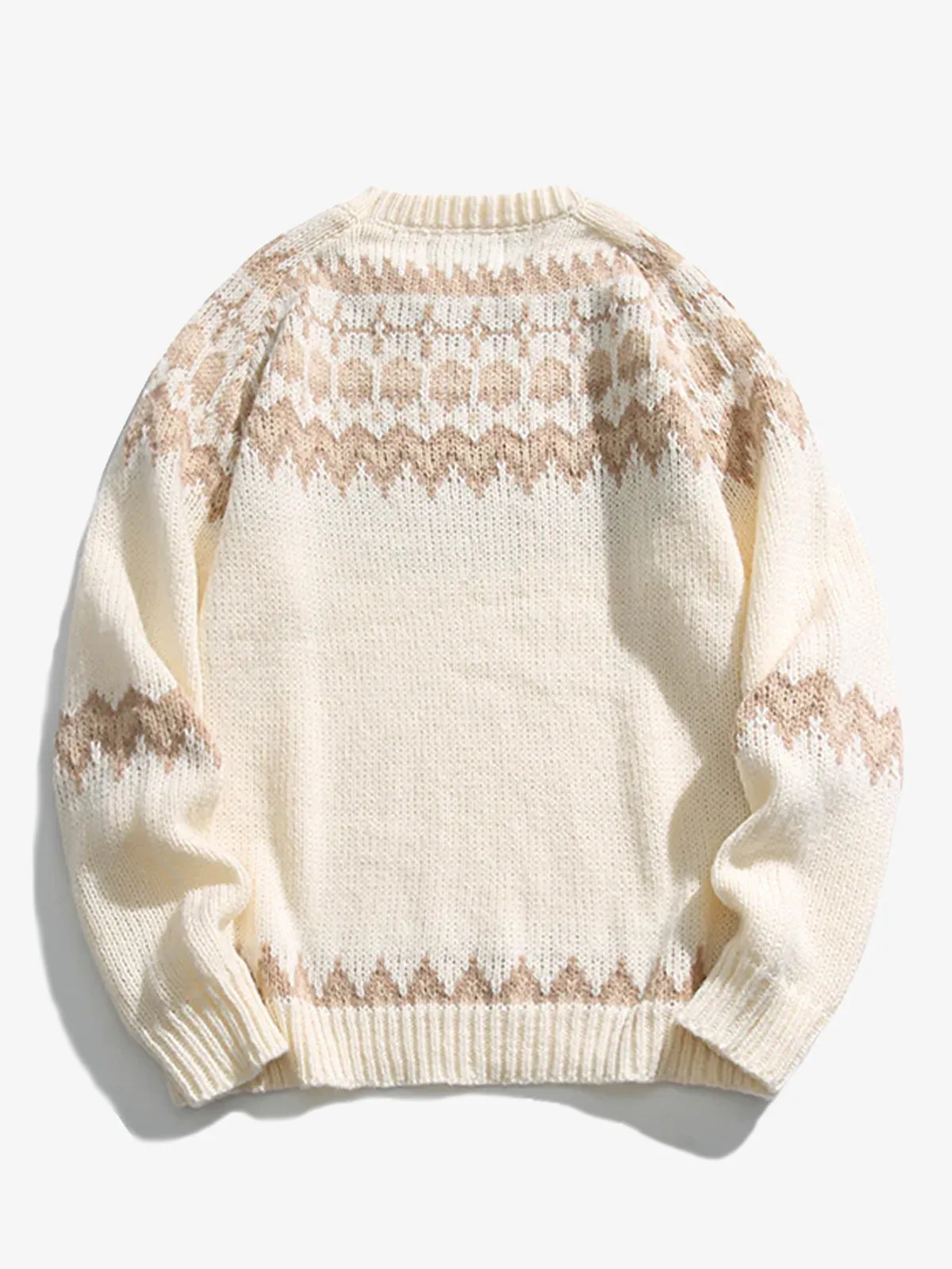 Nordic Pattern Jacquard Woven Knitted Sweater sold by Karaku product image thumbnail 3