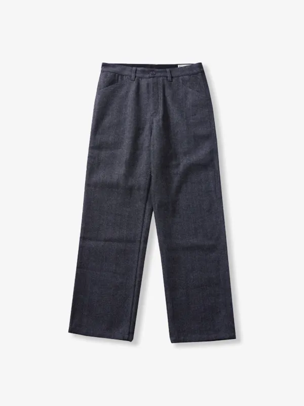 Retro Herringbone Wool Cargo Pants sold by Karaku