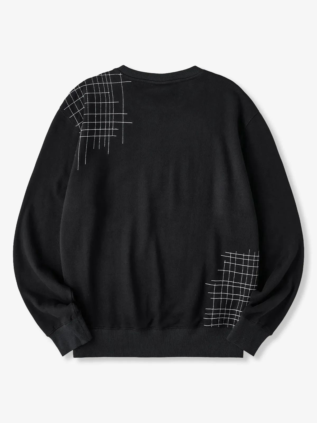 “Scratching Cat” Sashiko Embroidered Sweatshirt sold by Karaku product image thumbnail 2