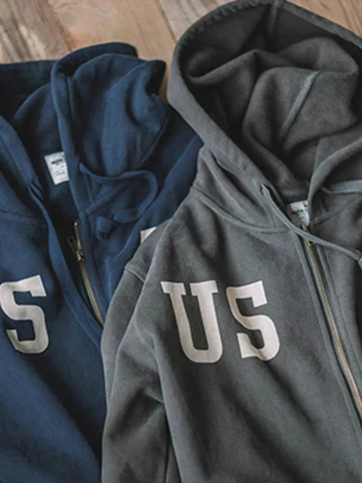 Military Print Zip-Up Hoodie sold by Karaku product image thumbnail 4