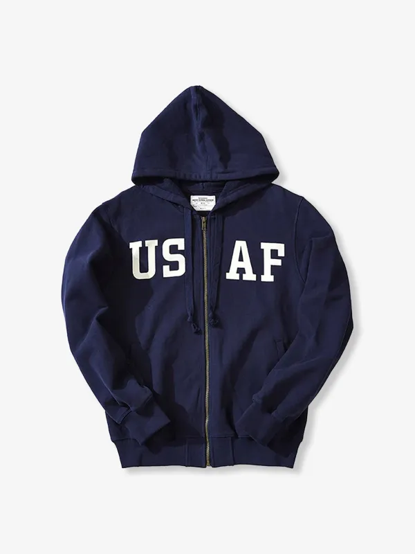 Military Print Zip-Up Hoodie sold by Karaku