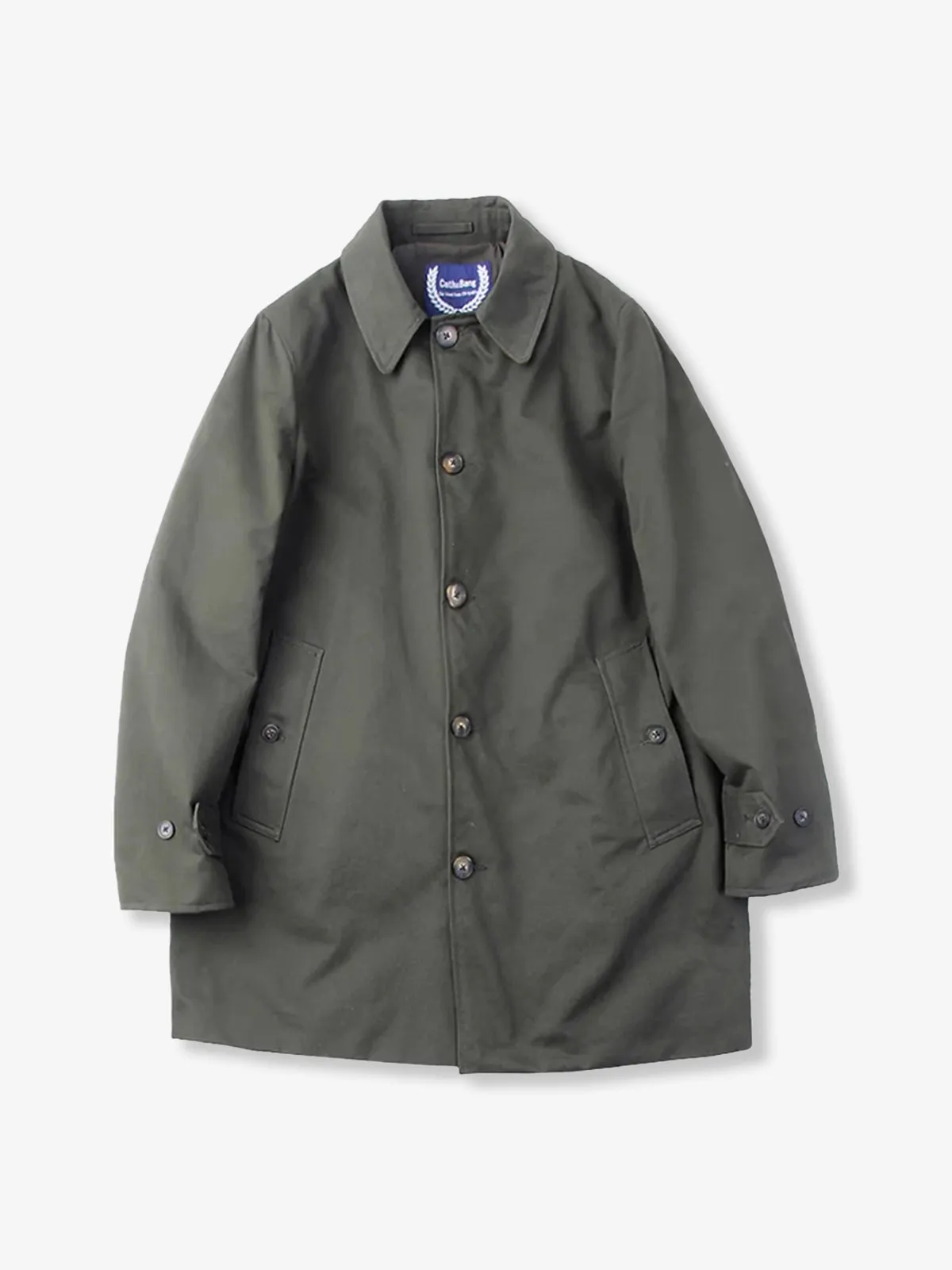 Corduroy Collar Balmacaan Coat sold by Karaku