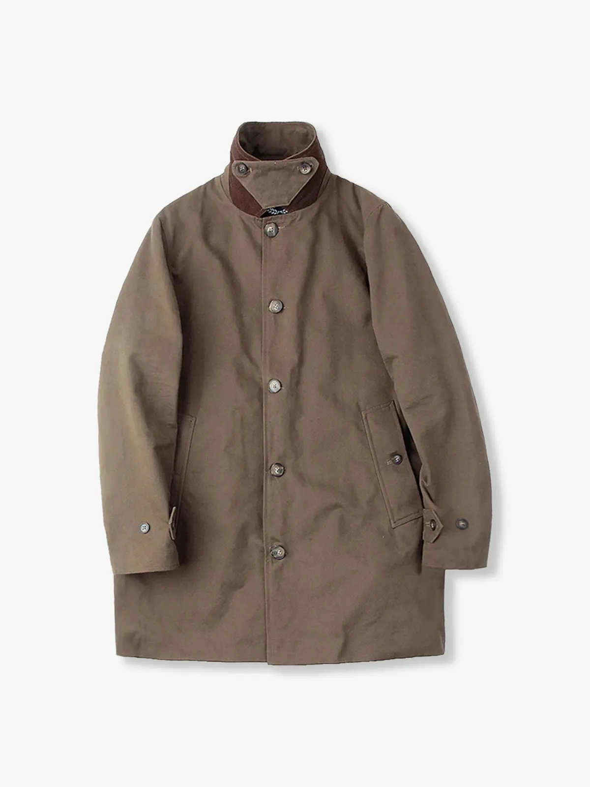 Corduroy Collar Balmacaan Coat sold by Karaku product image thumbnail 5