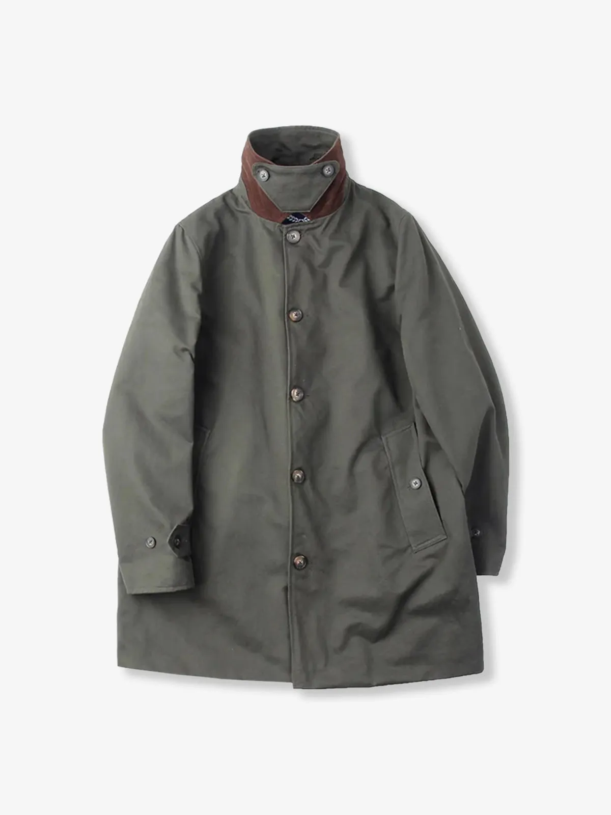 Corduroy Collar Balmacaan Coat sold by Karaku product image thumbnail 3