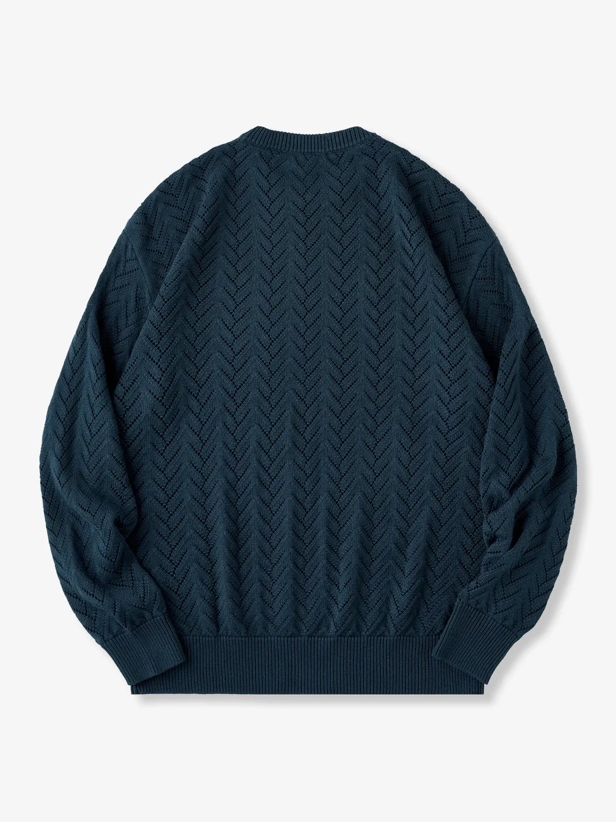 Openwork Knit Drop Shoulder Sweater sold by Karaku product image thumbnail 2