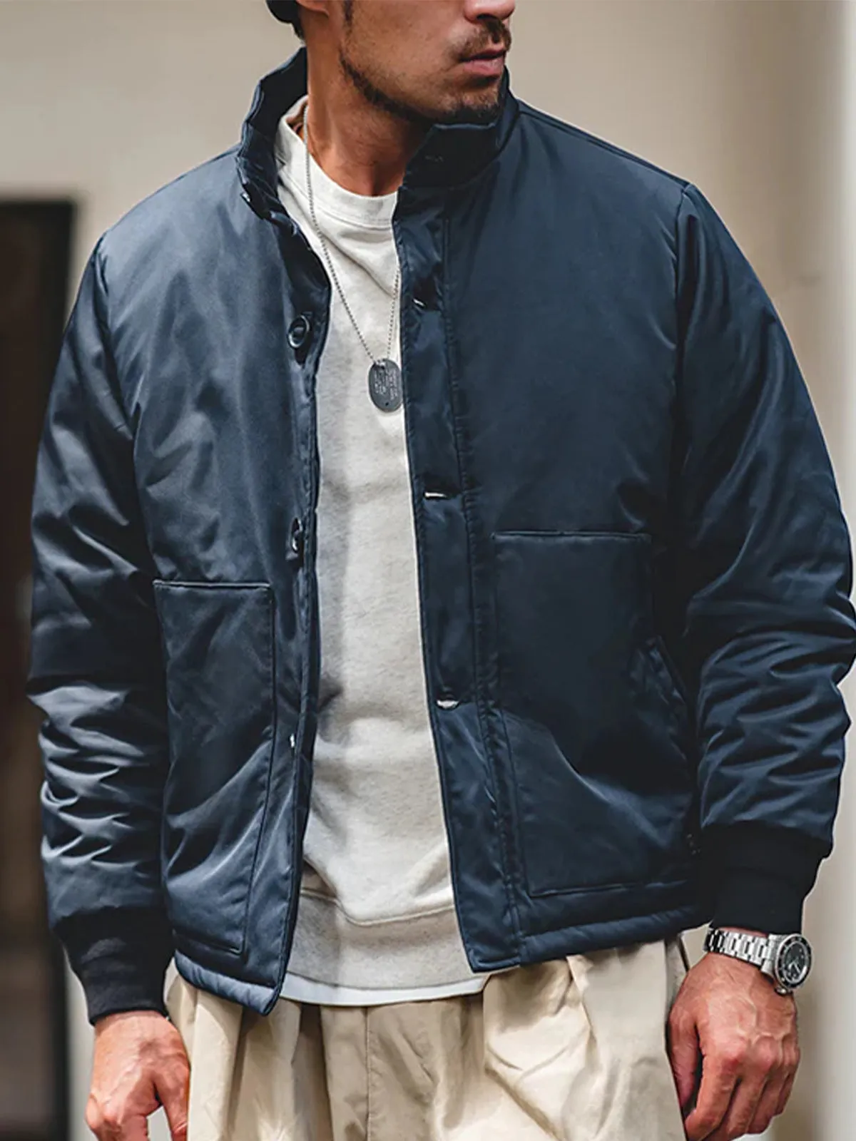 A-1 Padded Bomber Jacket sold by Karaku product image thumbnail 4