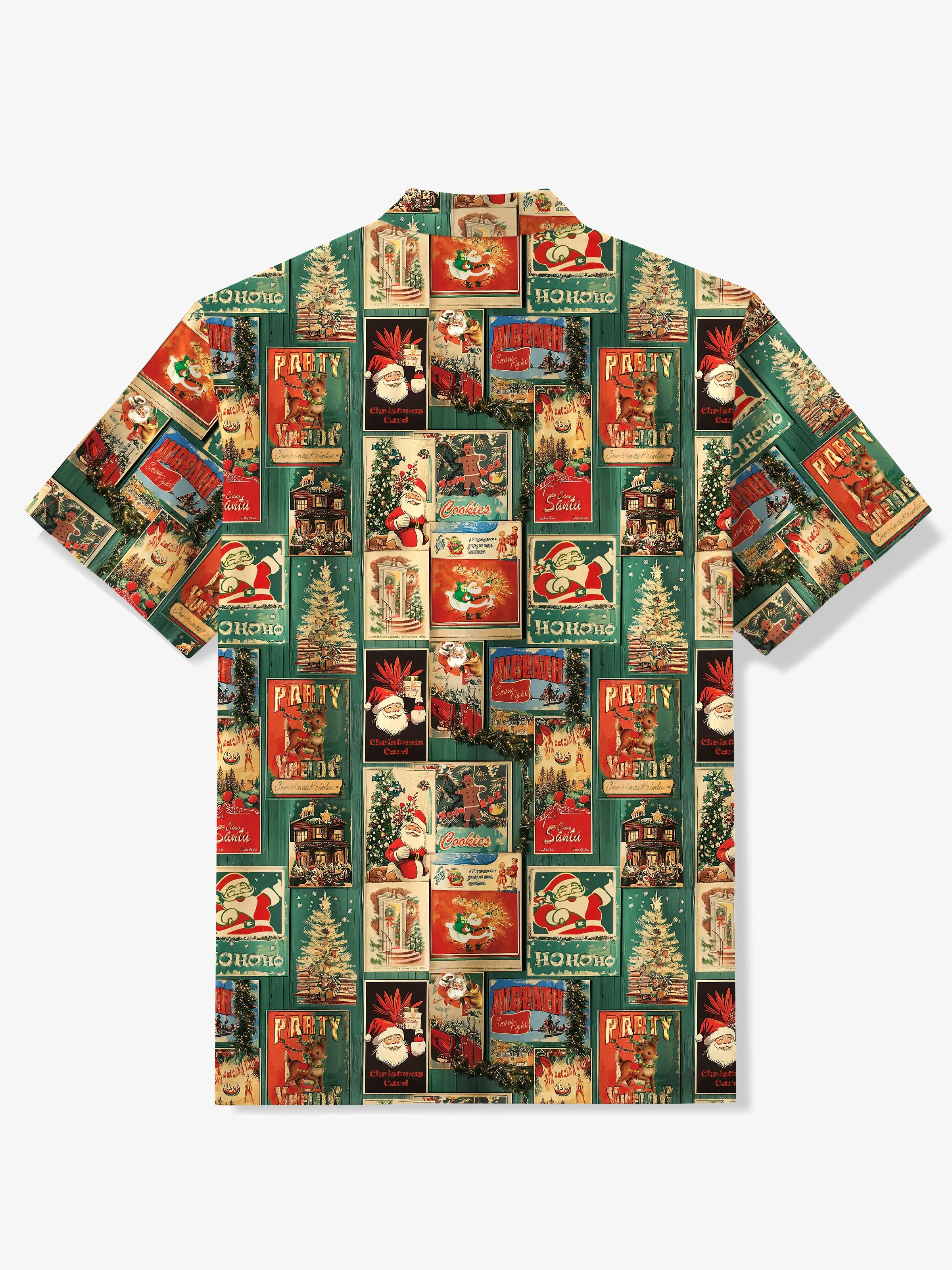 Vintage Christmas Christmas Cotton Shirt sold by Karaku product image thumbnail 2
